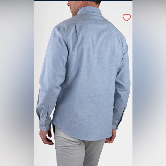 New TAILOR VINTAGE DUTCH BLUE AIROTEC STRETCH LONG SLEEVE SHIRT M - Picture 2 of 8